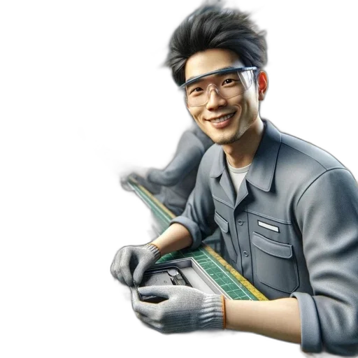 staff, weapon, robot, photorealistic transparent PNG cut-out