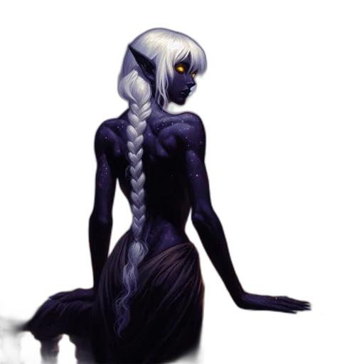 creature, dress, hair, robot transparent PNG cut-out