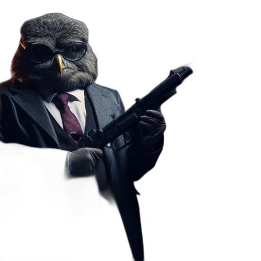 staff, mask, jacket, weapon transparent PNG cut-out
