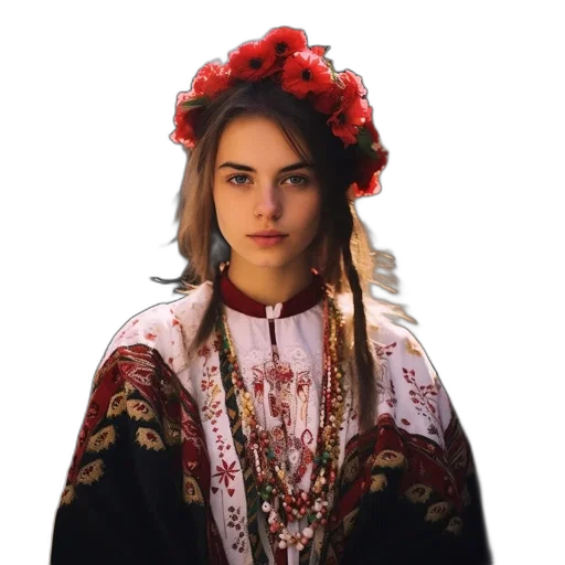 dress, face, crown, jewelry transparent PNG cut-out