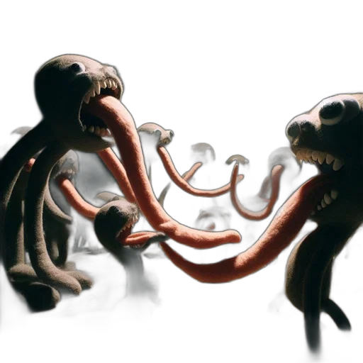 creature, animal, concept art, 3d render transparent PNG cut-out