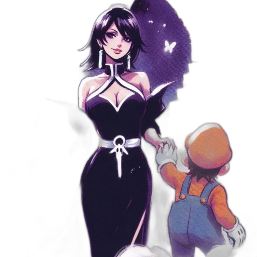 dress, concept art, pixel art, comic book art transparent PNG cut-out