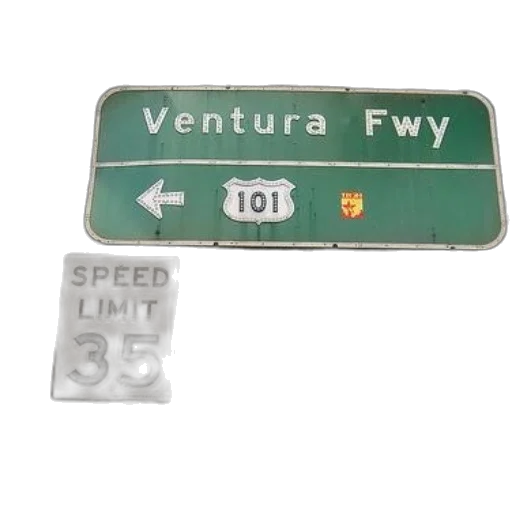 green, highway, sign, points transparent PNG cut-out