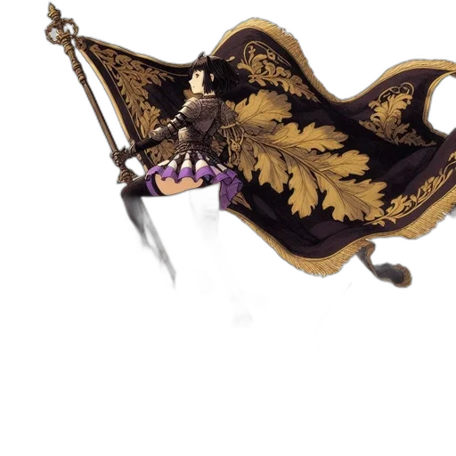 dragon, sword, staff, crown transparent PNG cut-out