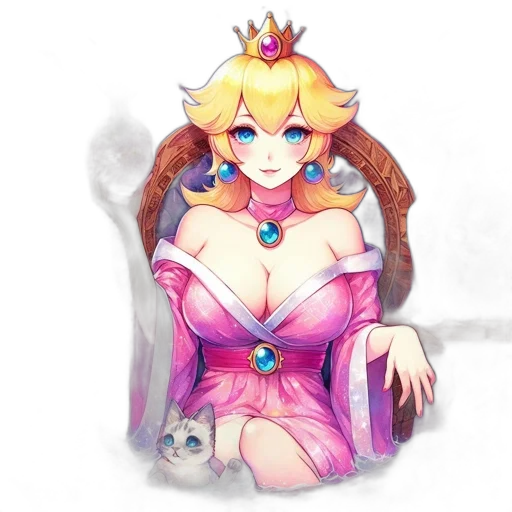 crown, dress, jewelry, staff transparent PNG cut-out