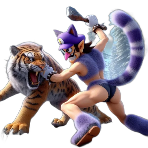 animal, concept art, fantasy art, 3d render transparent PNG cut-out