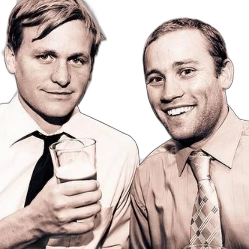 staff, two, men, dress transparent PNG cut-out