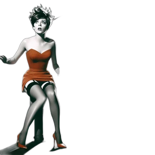 dress, concept art, photorealistic, 3d render transparent PNG cut-out