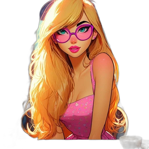 dress, cartoon, fantasy art, comic book art transparent PNG cut-out