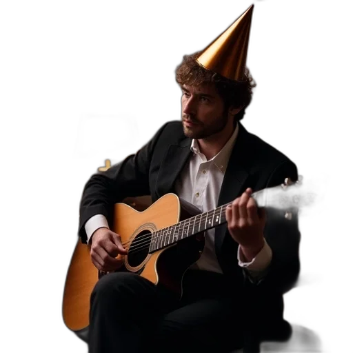 hat, crown, staff, jacket transparent PNG cut-out
