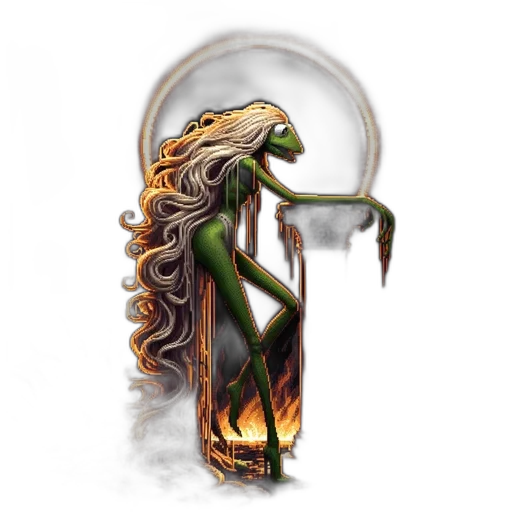 dragon, creature, staff, fantasy art transparent PNG cut-out