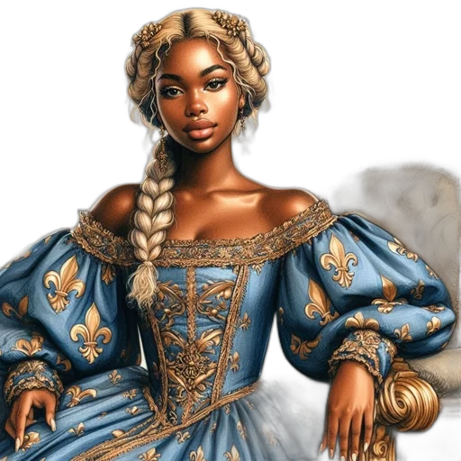 dress, crown, fantasy art, concept art transparent PNG cut-out