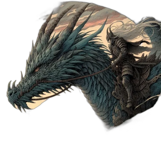 dragon, mask, hat, creature transparent PNG cut-out
