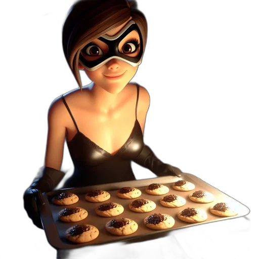 mask, food, 3d render, concept art transparent PNG cut-out