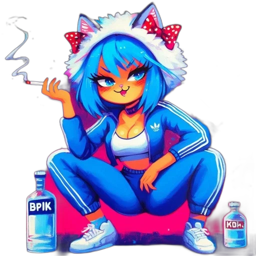 jacket, bottle, pixel art, concept art transparent PNG cut-out