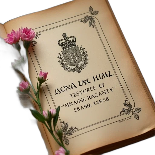 book, cover, royal, scottish transparent PNG cut-out