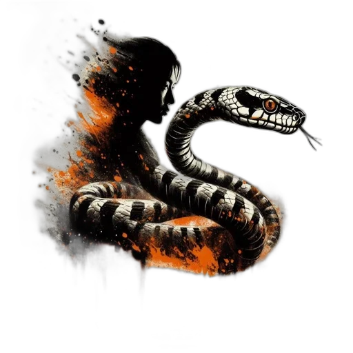 dragon, animal, creature, staff transparent PNG cut-out