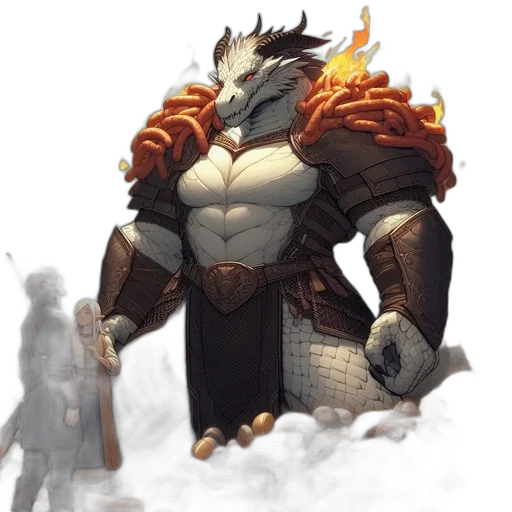 dragon, staff, concept art, fantasy art transparent PNG cut-out