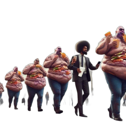 food, jacket, concept art, 3d render transparent PNG cut-out