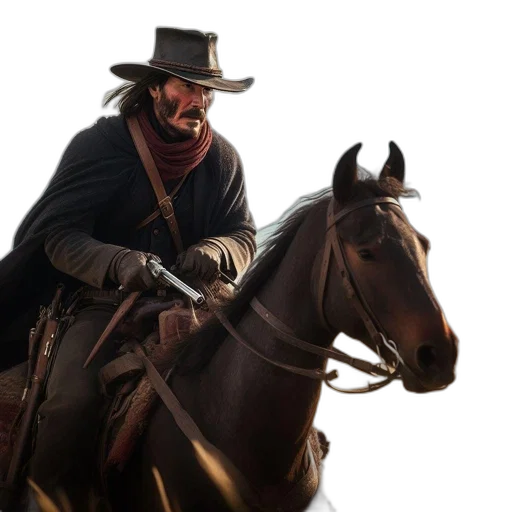 hat, concept art, photorealistic, cowboy transparent PNG cut-out