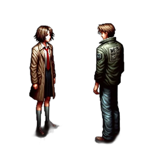 jacket, pixel art, concept art, comic book art transparent PNG cut-out