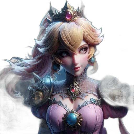 crown, dress, fantasy art, concept art transparent PNG cut-out