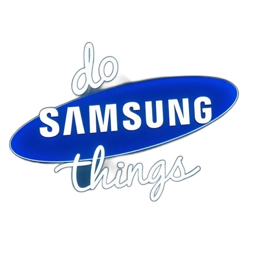 3d render, photorealistic, samsung, logo transparent PNG cut-out