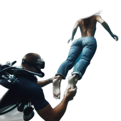 jacket, shoes, weapon, creature transparent PNG cut-out