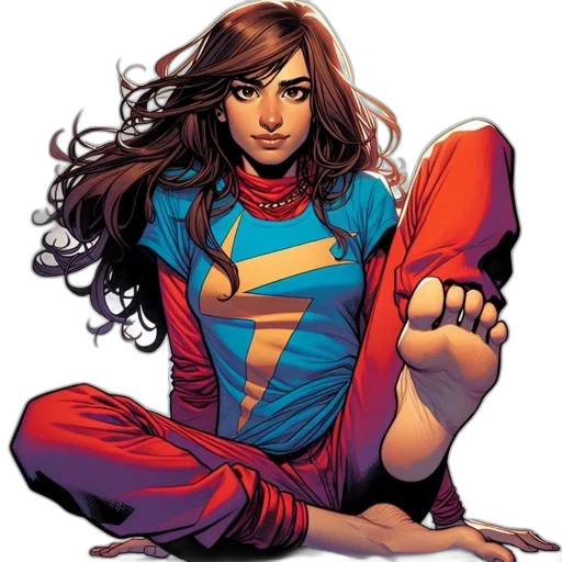 comic book art, concept art, focused, female transparent PNG cut-out