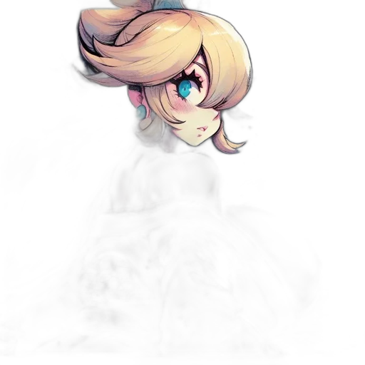 hair, dress, crown, face transparent PNG cut-out