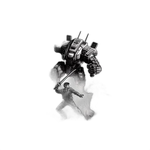 weapon, robot, sword, dragon transparent PNG cut-out
