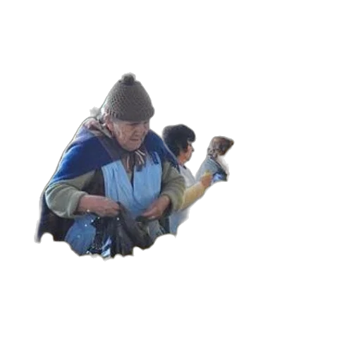 staff, jacket, hat, umbrella transparent PNG cut-out