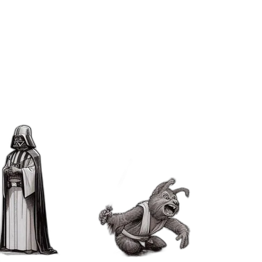 creature, animal, robot, staff transparent PNG cut-out