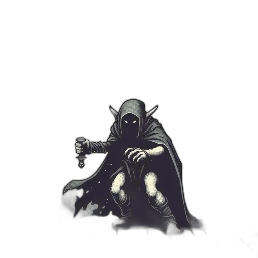 weapon, staff, mask, creature transparent PNG cut-out