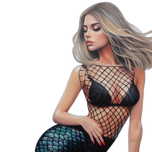 dress, fantasy art, pixel art, photorealistic transparent PNG cut-out