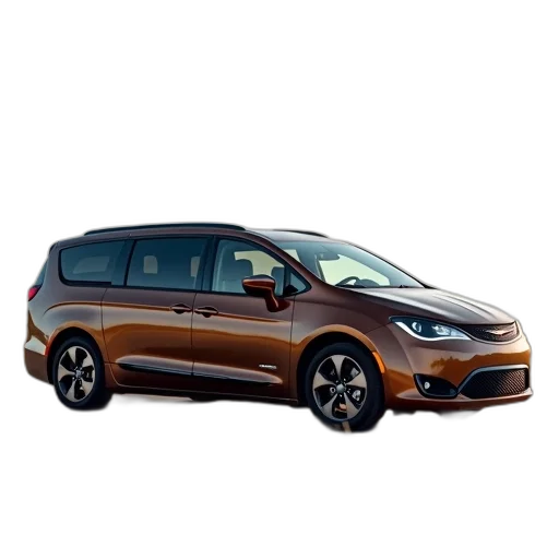car, brown, minivan, sleek transparent PNG cut-out