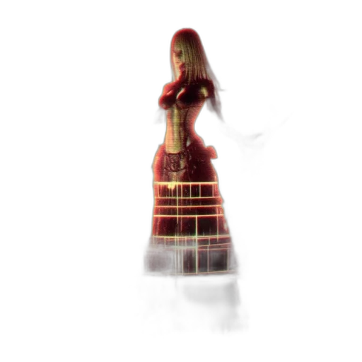 dress, robot, staff, sword transparent PNG cut-out
