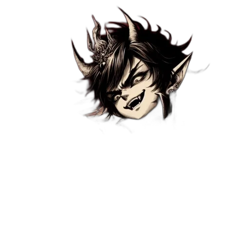 mask, face, hair, creature transparent PNG cut-out