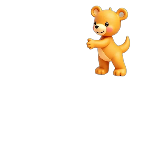 animal, creature, staff, 3d render transparent PNG cut-out