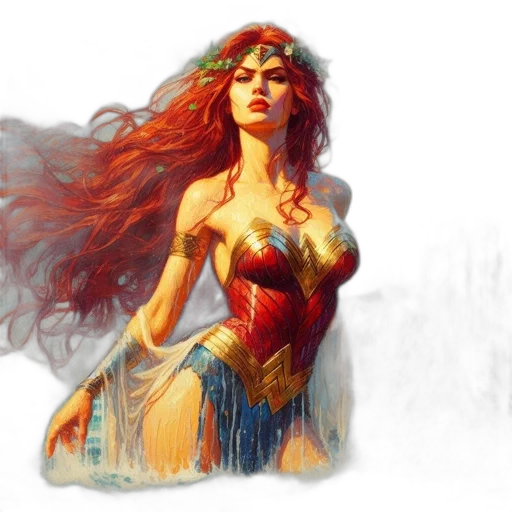 comic book art, concept art, fantasy art, photorealistic transparent PNG cut-out
