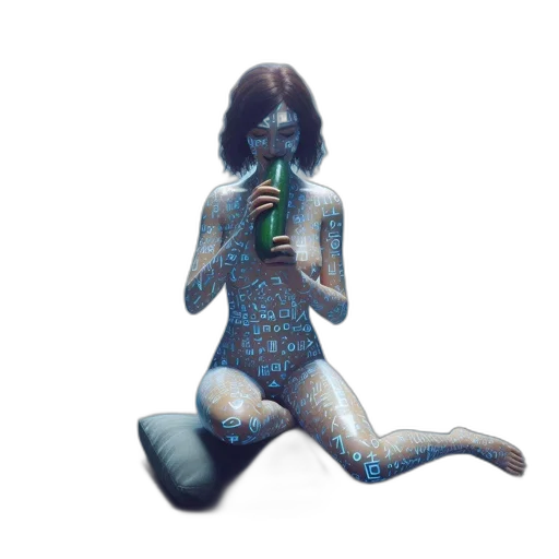 robot, bottle, dress, creature transparent PNG cut-out