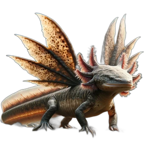dragon, creature, animal, staff transparent PNG cut-out