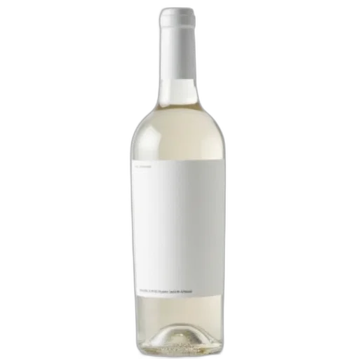 bottle, white, wine, plain transparent PNG cut-out