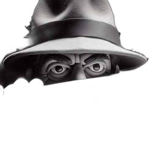 hat, mask, face, staff transparent PNG cut-out