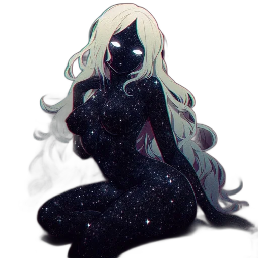 dress, mask, creature, hair transparent PNG cut-out