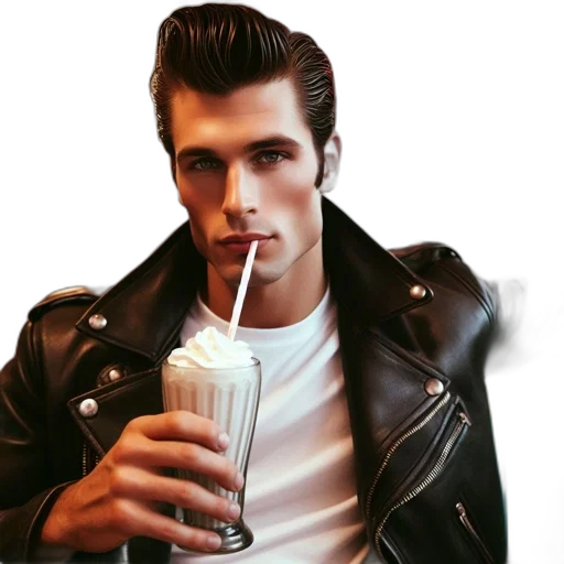 jacket, face, photorealistic, 3d render transparent PNG cut-out
