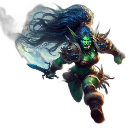 fantasy art, concept art, comic book art, pixel art transparent PNG cut-out