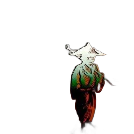 dragon, staff, creature, mask transparent PNG cut-out