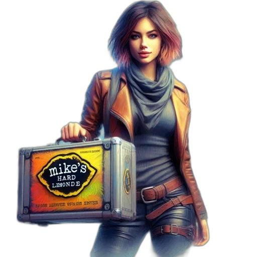 jacket, concept art, comic book art, cyberpunk transparent PNG cut-out