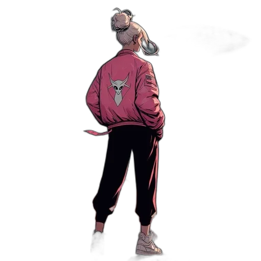 jacket, staff, concept art, pixel art transparent PNG cut-out